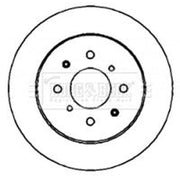 Borg & Beck Front & Rear Brake Discs & Pads fits Honda Civic VII 2001-2005