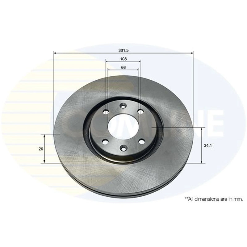 Comline Front & Rear Brake Discs & Pads fits Peugeot 3008 I 2009-2016 1.6 2.0