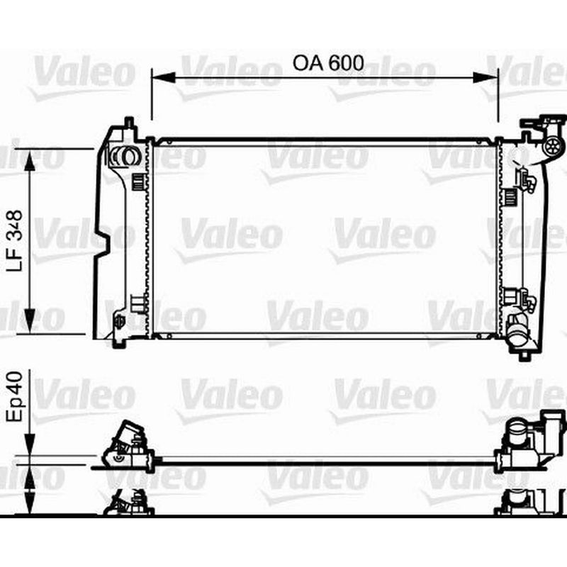 Valeo Engine Radiator 734711