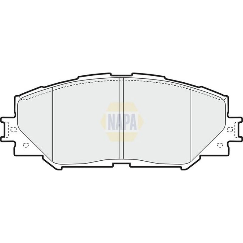 NAPA Front Brake Pad Set fits Toyota Auris 2006-2012 1.33 1.4 1.5 1.6