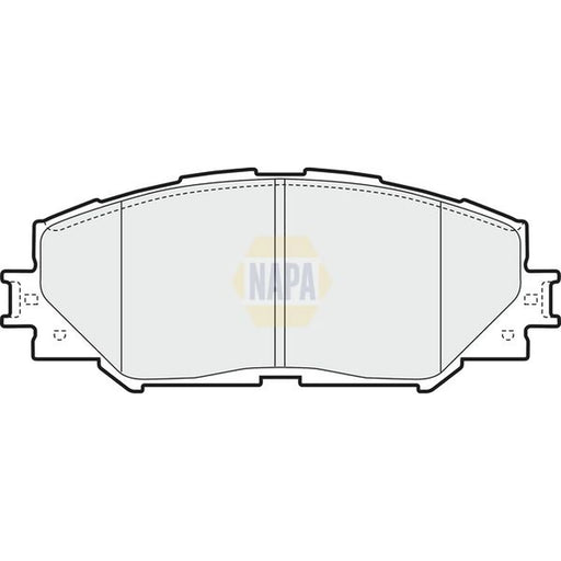 NAPA Front Brake Pad Set fits Toyota Auris 2006-2012 1.33 1.4 1.5 1.6