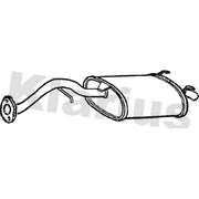 Klarius Box With Tail Pipe Rear fits MG ZR 2001-2005 2.0