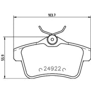 Mintex Front & Rear Brake Discs & Pads fits Peugeot 3008 I 2014-2016 1.6