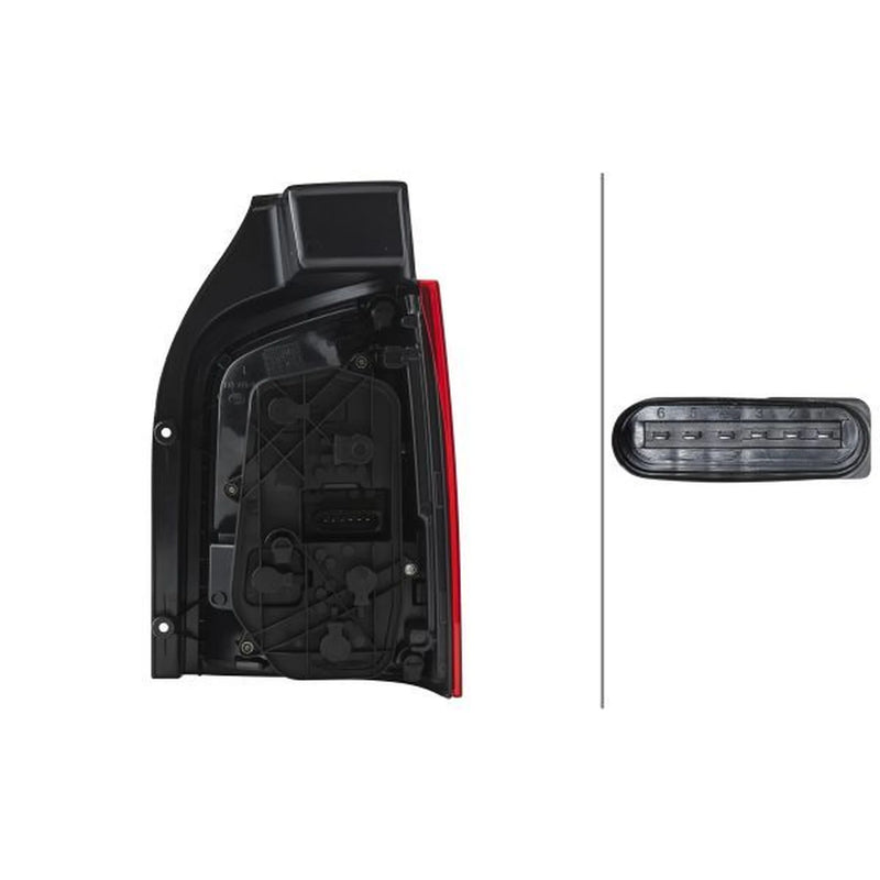 Hella Tail Light / Lamp R10W Left 2SK 010 318-071