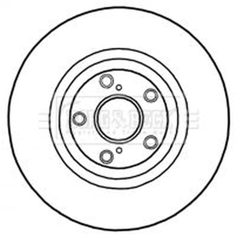 Borg & Beck Front & Rear Brake Discs & Pads fits Toyota Verso 2009-2018 2.2
