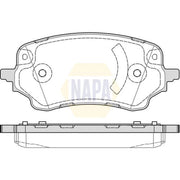 NAPA Front Brake Pad Set fits Ford Puma 2019-2020 1.0 1.5