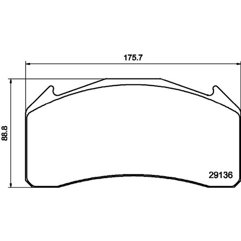 DON Front & Rear Pads fits Volvo Fl 2000 on