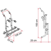 Fiamma Carry Bike Ford Transit 2000 - 2011 Single Door 2 Bike Cycle Bicycle Carrier Fiamma - Dynamic Drive