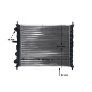 Mahle Engine Radiator fits Fiat Multipla 1999-2010 1.6