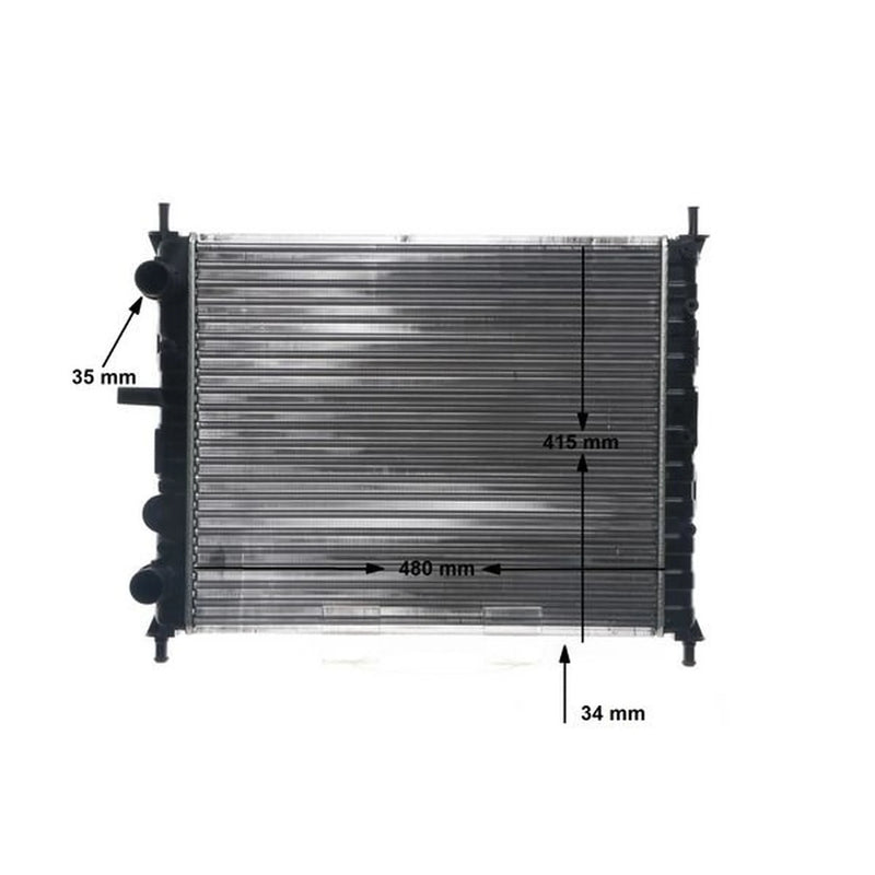 Mahle Engine Radiator fits Fiat Multipla 1999-2010 1.6
