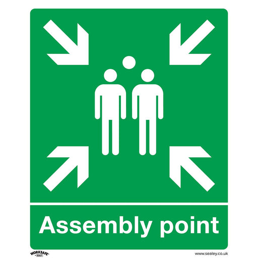 Sealey Safe Conditions Safety Sign Assembly Point Rigid Plastic Pack of 10 Sealey - Dynamic Drive