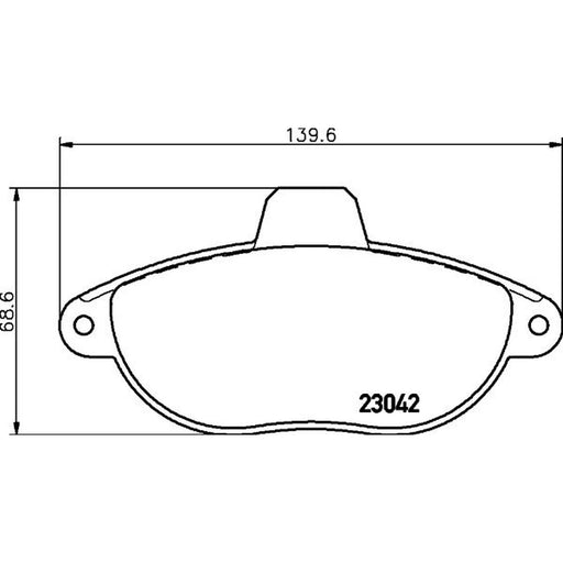 Mintex Mintex Front Brake Disc Kit MDK0126