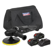 Sealey Premier SV20 Series 180mm Brushless Cordless Rotary Polisher 20V 4Ah - 2