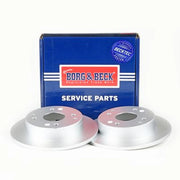 Borg & Beck Rear Brake Solid Discs & Pads fits Honda Accord 1994-1997 2.2