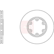 Apec 2 x Vented Brake Discs fits Mazda E 1988-2003