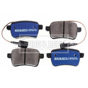Borg & Beck Rear Brake Solid Discs & Pads fits Alfa Romeo Giulietta 2010-2020