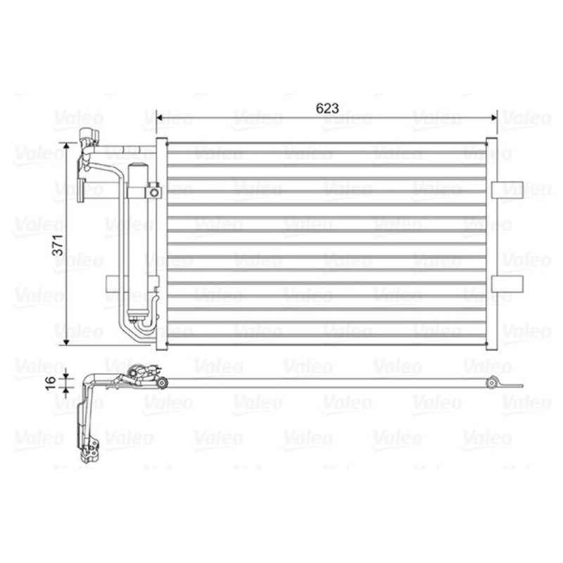 Valeo Air Conditioning Condenser 814455