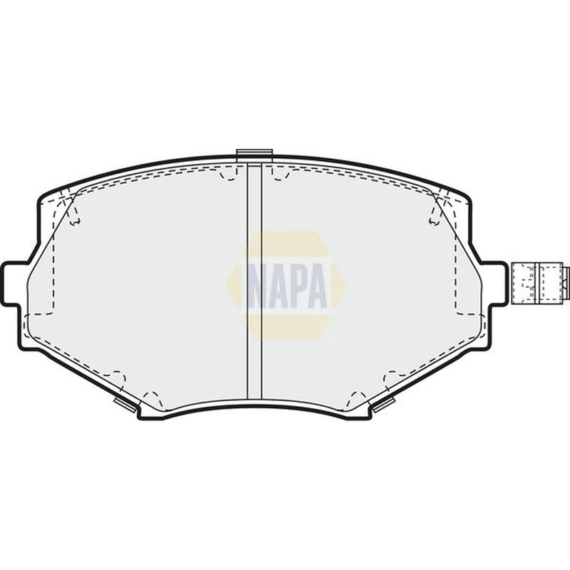 NAPA Front Brake Pad Set fits Mazda MX-5 1993-2005 1.6 1.8