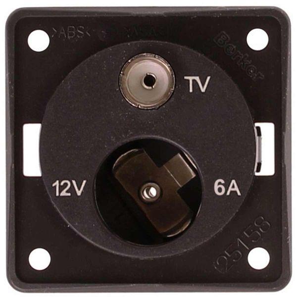 Berker 12 Volt Cigar Socket / TV Point W11 - Dynamic Drive