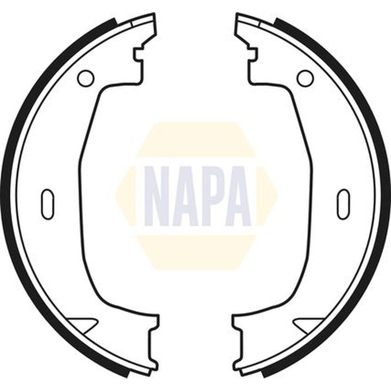 NAPA Parking Brake Shoe Set fits BMW 1 2004-2013