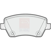 Apec Black Front Brake Pad Set fits Mercedes-Benz Citan Dualiner 2012-2021