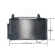 Mahle Air Conditioning Condenser fits Honda Stream 2001-2006 1.7 2.0