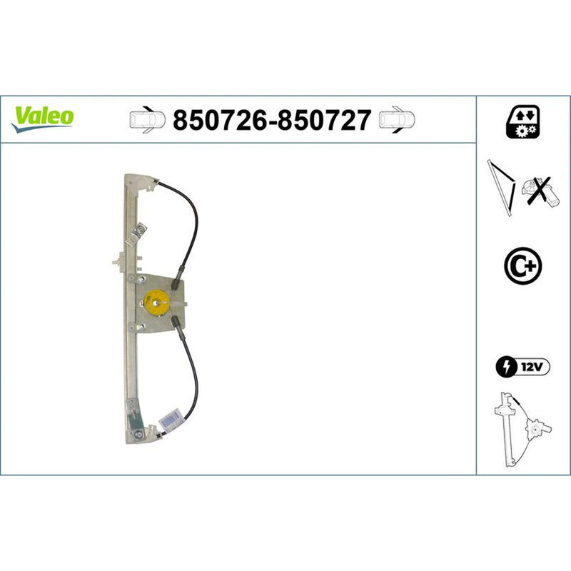 Valeo Electric Window Regulator Lifter Left Front 850726
