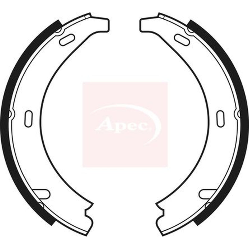Apec Parking Brake Shoe Set fits Chrysler Crossfire 2003-2008 3.2