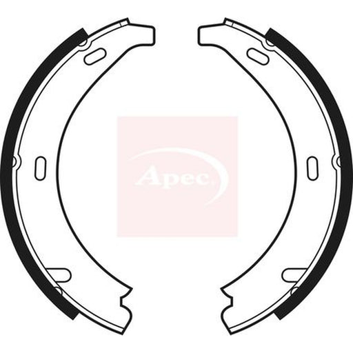 Apec Parking Brake Shoe Set fits Chrysler Crossfire 2003-2008 3.2