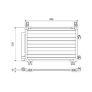 Valeo Air Conditioning Condenser 814223