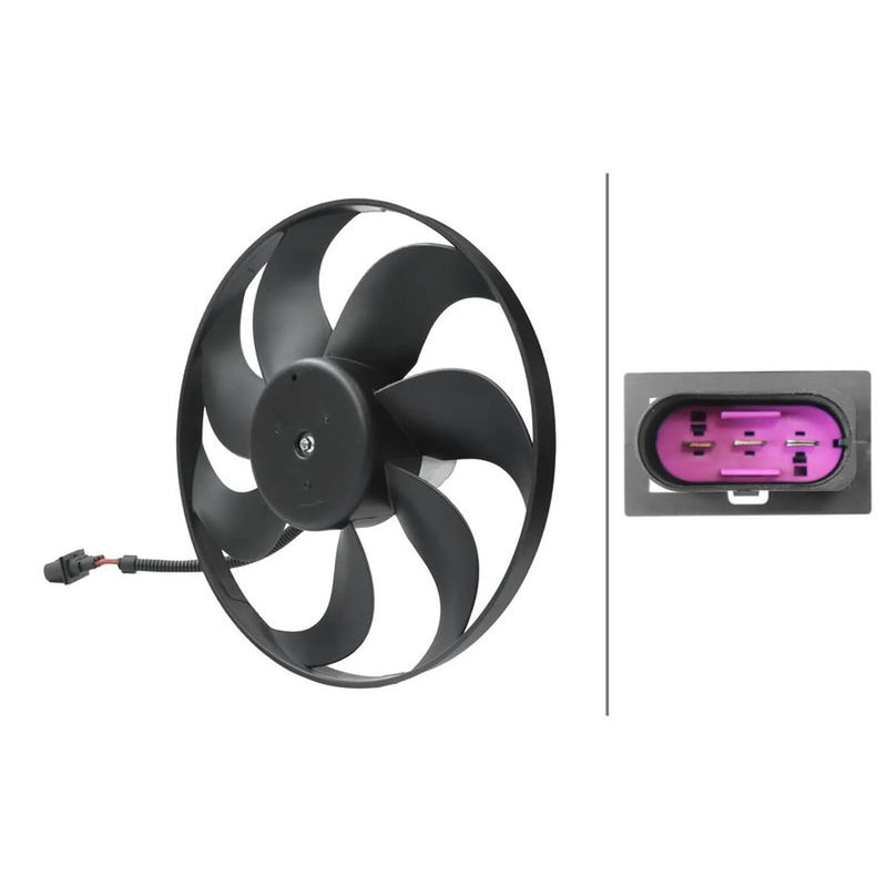 Hella Engine Cooling Fan Left fits Seat Cordoba 2002-2007 1.4