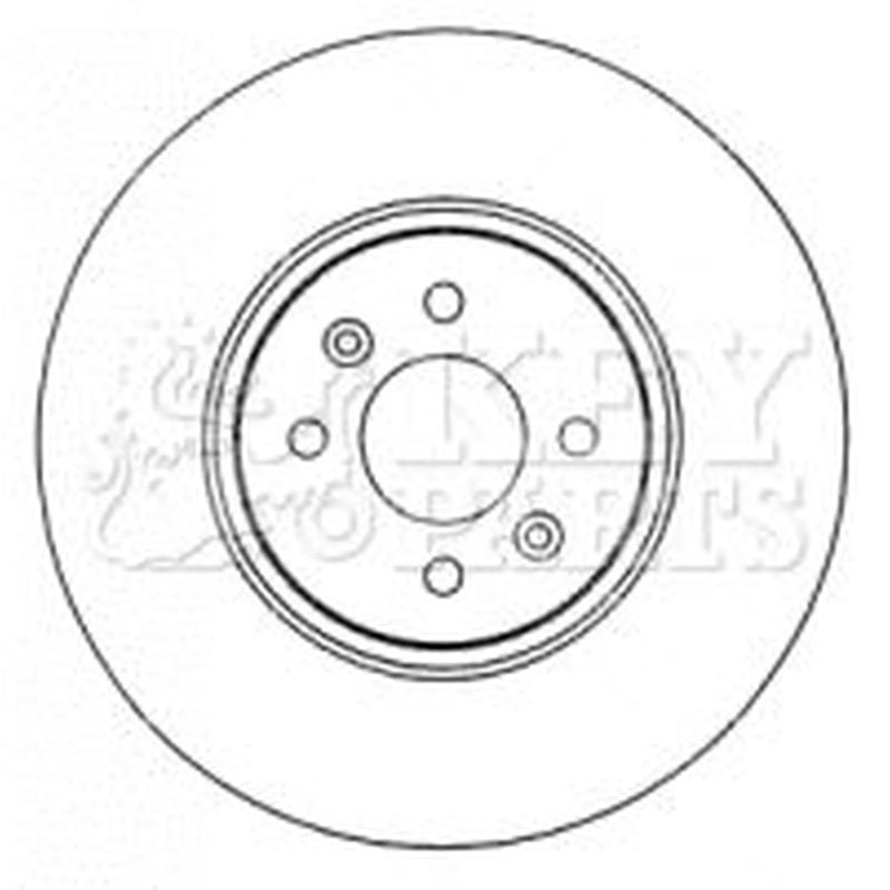 Key Parts Front Brake Discs & Pads fits Renault Scénic II 2003-2009 1.9 2.0