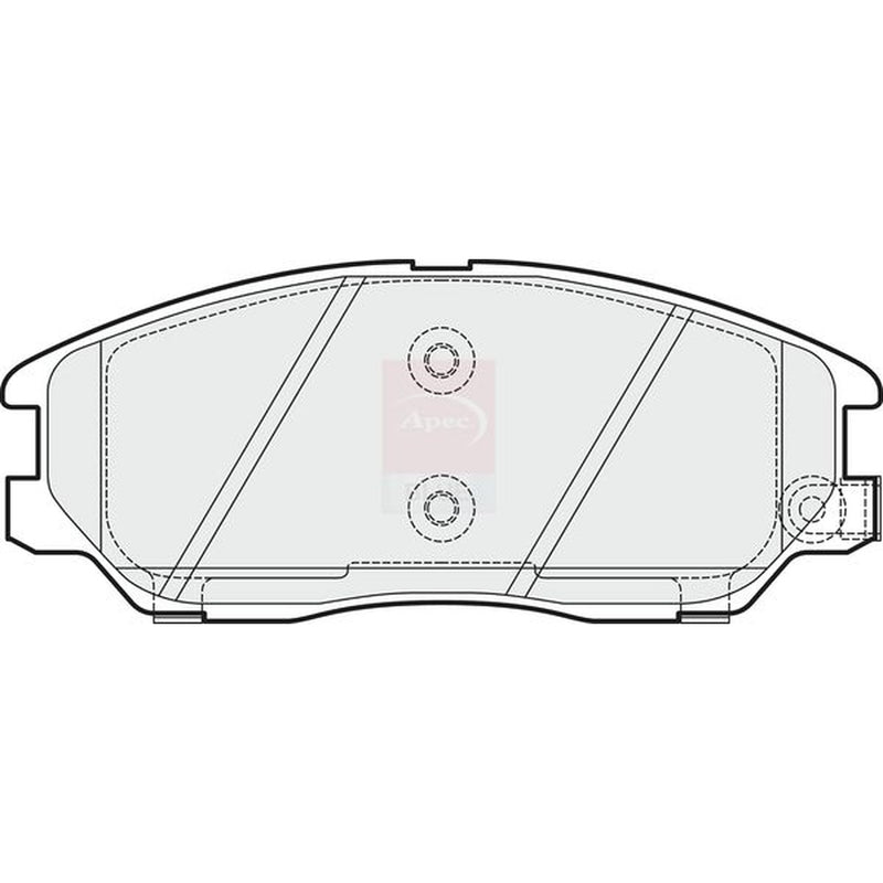 Apec Front Brake Pad Set fits Hyundai Terracan 2003-2006 2.9