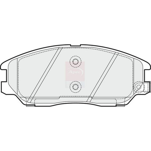 Apec Front Brake Pad Set fits Hyundai Terracan 2003-2006 2.9