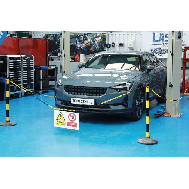 Laser High Voltage/No Admittance Sign 6639 Laser - Dynamic Drive