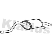 Klarius Box With Tail Pipe Rear fits Renault Clio 1998-2008 1.4 1.6
