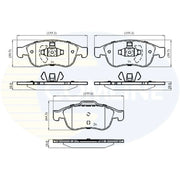 Comline Front Brake Discs & Pads fits Renault Megane III Grandtour 2012-2016 2.0