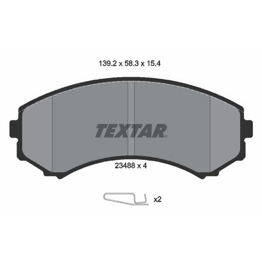 Textar Front Brake Pad Set 2348801