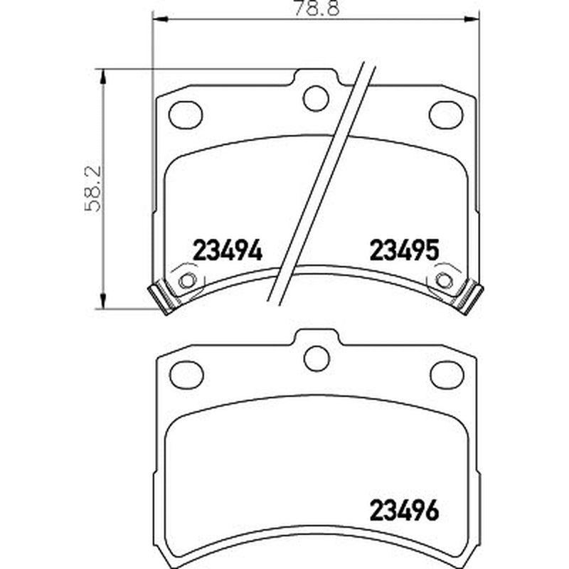 Mintex Front Brake Pad Set fits Daihatsu Cuore 1998-2003 1.0