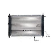 Mahle Engine Radiator fits Daewoo Matiz 1998 on 0.8