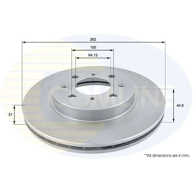 Comline Front & Rear Brake Discs & Pads fits Honda Civic VI 1995-2001 1.6