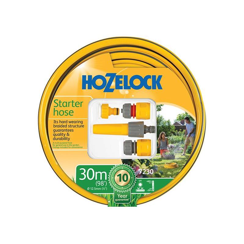Hozelock 7230P Starter Hose Starter Set 30m 12.5mm (1/2in) Diameter Hozelock - NN4 Online
