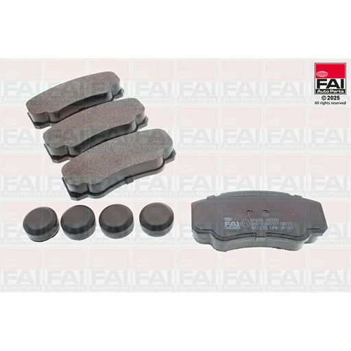 FAI Rear Brake Pad Set fits Citroën Relay I 2000-2002 2.5 2.8