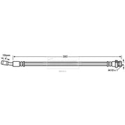 Borg & Beck Brake Hydraulic Hose Line Rear Left BBH7613