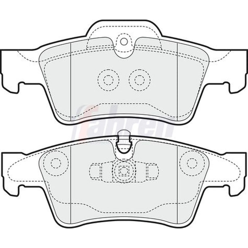 Fahren Rear Brake Pad Set FBP3590