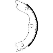 Mintex Parking Brake Shoe Set fits Nissan Interstar 2002-2006
