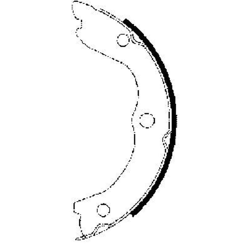Mintex Parking Brake Shoe Set fits Nissan Interstar 2002-2006