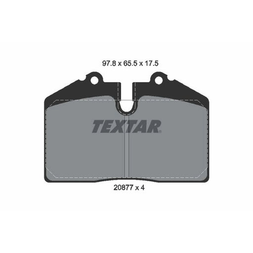 Textar Front Brake Pad Set 2087708