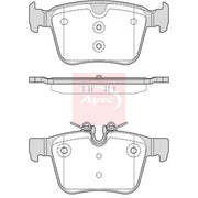 Apec Rear Brake Pad Set fits Jaguar I-Pace 2018 on