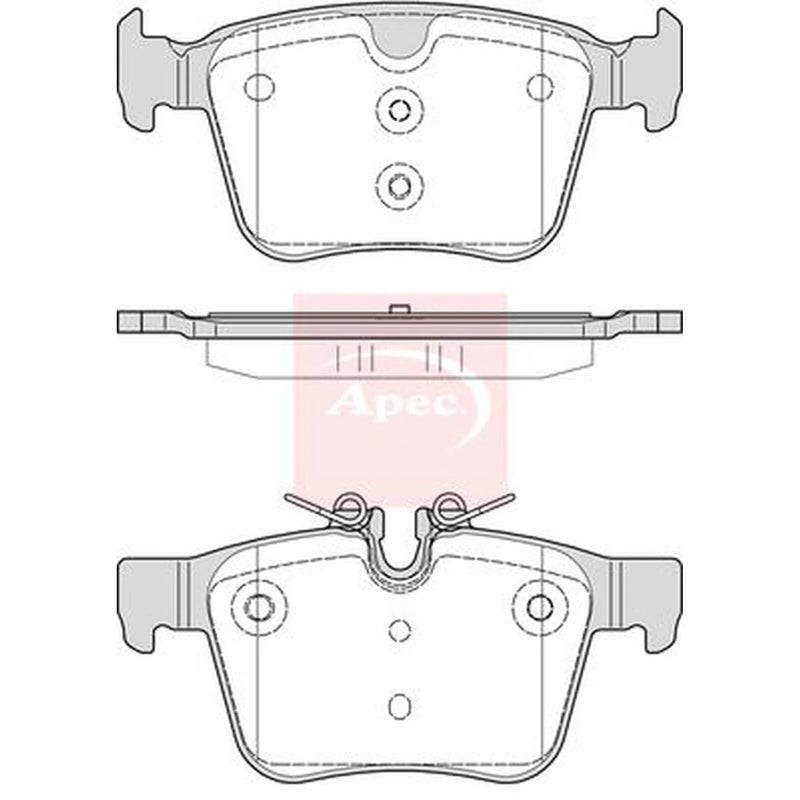 Apec Rear Brake Pad Set PAD2268